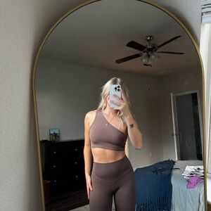REVOLVE Brown Asymmetrical Sports Bra